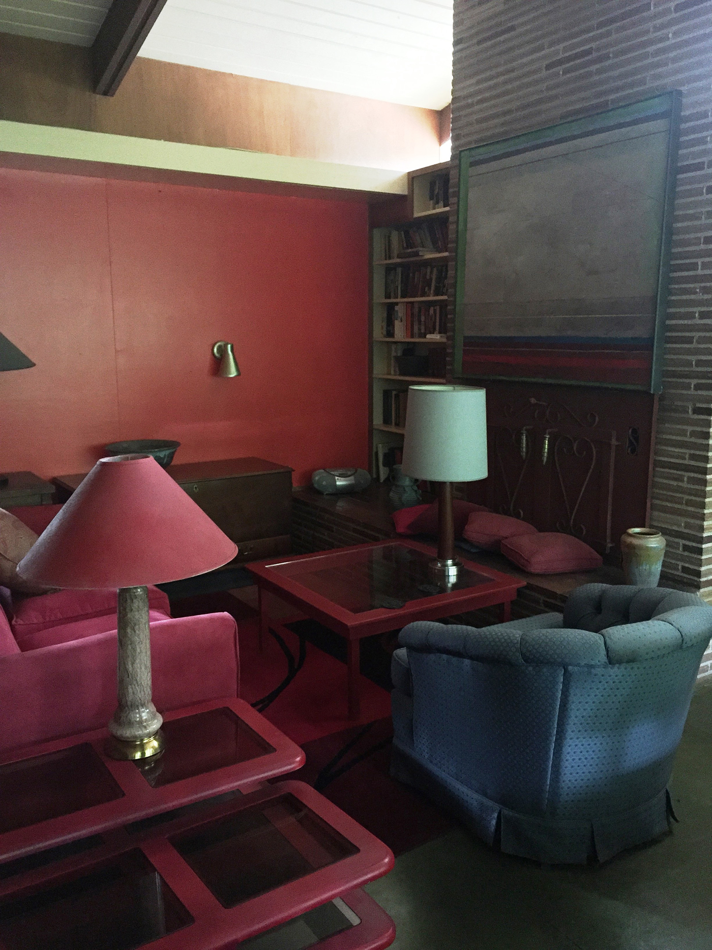 15b. Within the open floor plan of the house, there are several gathering places. One of them is shown here.