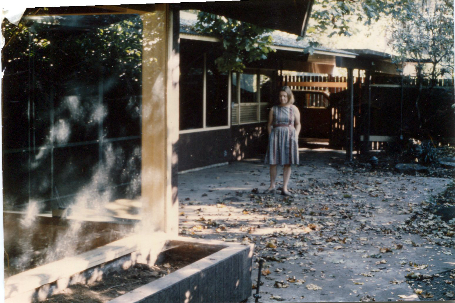 5f. Large patio behind the house, the way it looked at the time we moved in.